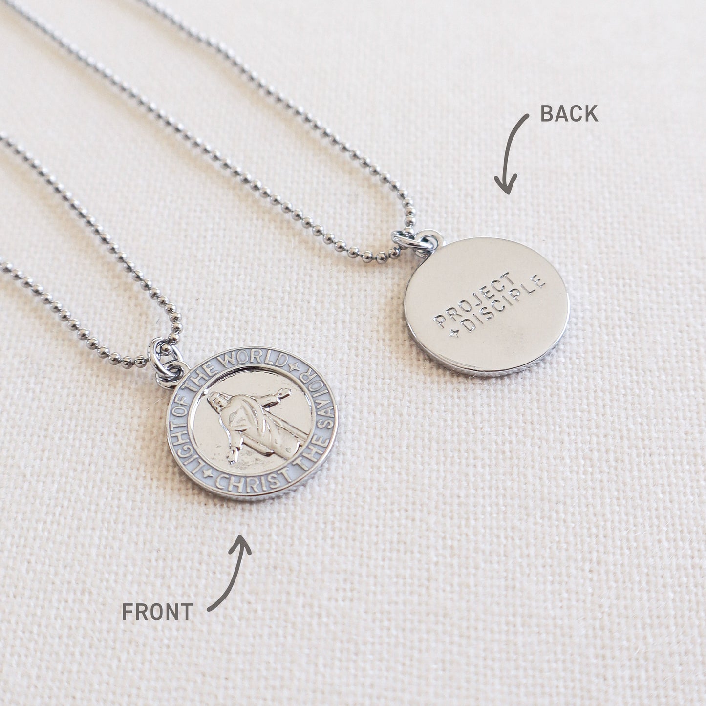 PD Pendant - Silver and White