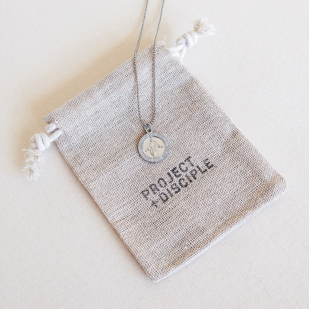 PD Pendant - Silver and White